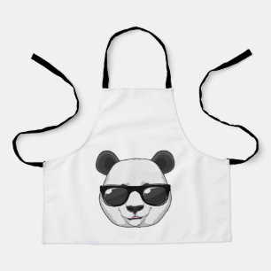 Tablier Panda avec lunettes de soleil