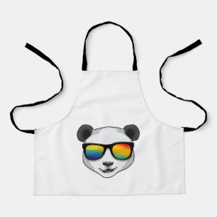 Tablier Panda avec lunettes de soleil