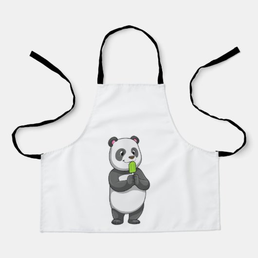 Tablier Panda avec Popsicle (Recto)