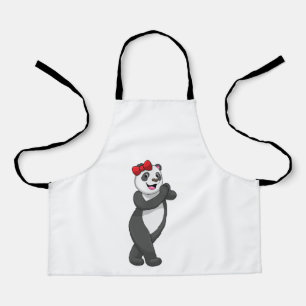 Tablier Panda avec ruban