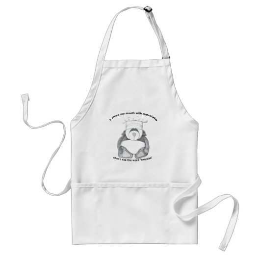 Tablier Panda Bear Chef Chocolat (Devant)