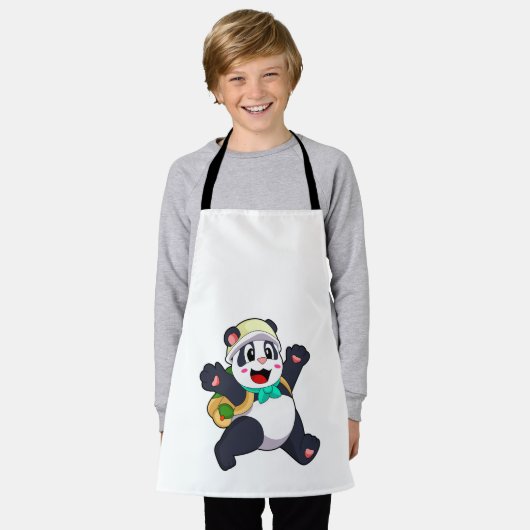 Tablier Panda comme étudiant (Porté)