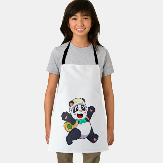 Tablier Panda comme étudiant (Insitu)