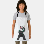 Tablier Panda comme Ninja en costume (Insitu)