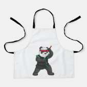 Tablier Panda comme Ninja en costume (Recto)