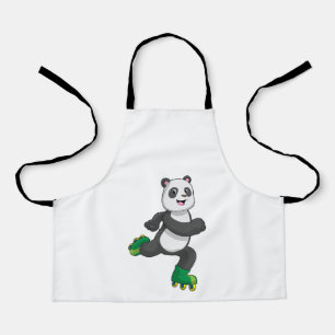 Tablier Panda comme Patinage en ligne avec Roller skates