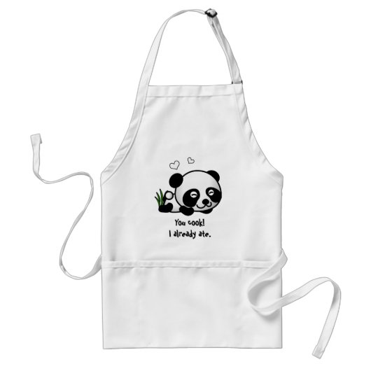 Tablier Panda confiant (Devant)