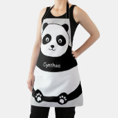 Tablier Panda Cute Face À L'Impression Complète (Insitu)