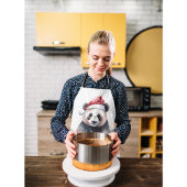 Tablier Panda de Noël, personnalisable