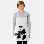 Tablier Panda géant mange du bambou (Porté)