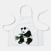 Tablier Panda géant mange du bambou (Recto)
