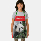 Tablier Panda Géant Personnalisé Apron Enfants (Insitu)