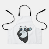 Tablier Panda Handball player Handball (Recto)