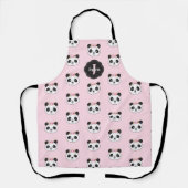 Tablier Panda sur toute l'impression (Recto)