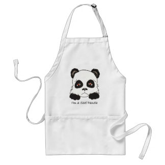 Tablier Panda triste