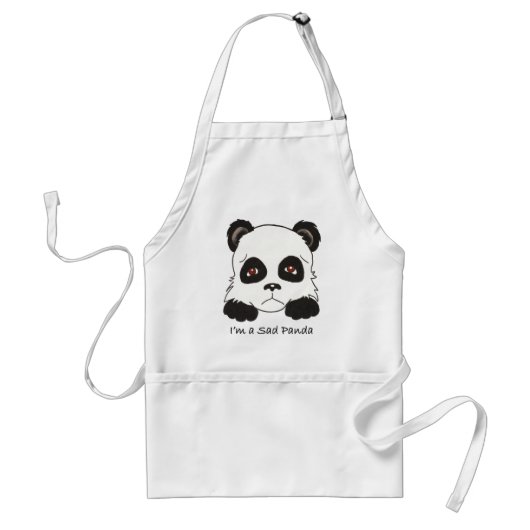Tablier Panda triste (Devant)