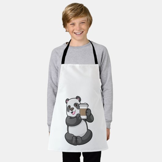 Tablier Panda with Coffee to go (Porté)