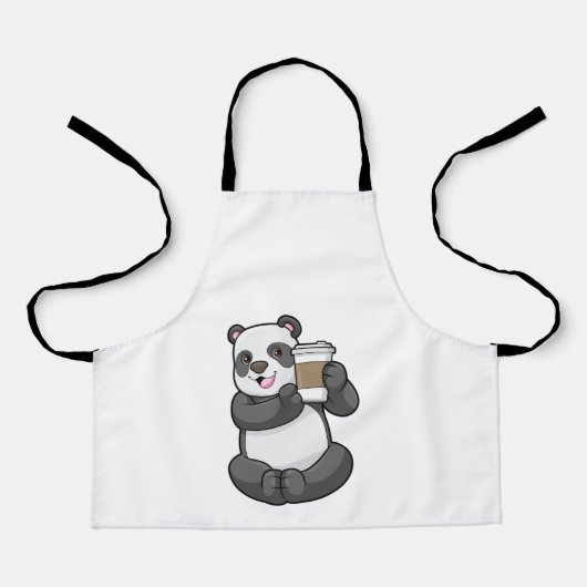 Tablier Panda with Coffee to go (Recto)