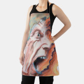 Tablier Panic Waves peinture à l'huile (Insitu)