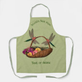 Tablier Panier à fleurs de la meilleure maman du monde (Recto)