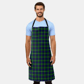 Tablier Panier bleu vert tartan MacIntyre (Porté)
