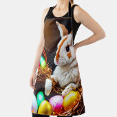 Tablier Panier et oeufs de lapin de Pâques (Insitu)