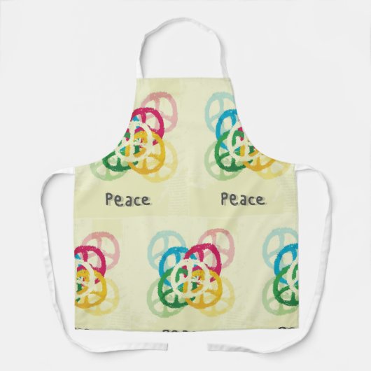 Tablier Panneau de paix (Recto)