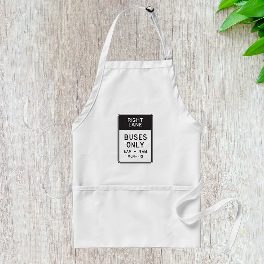 Tablier Panneau des bus de la voie droite uniquement
