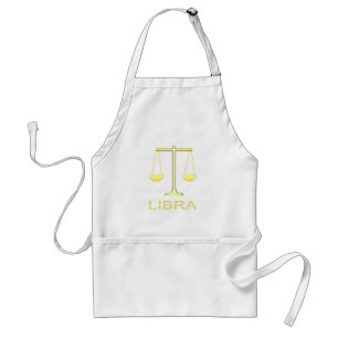 Tablier Panneau étoile Balance dorée de Libra