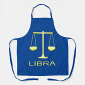 Tablier Panneau étoile Balance dorée de Libra (Recto)