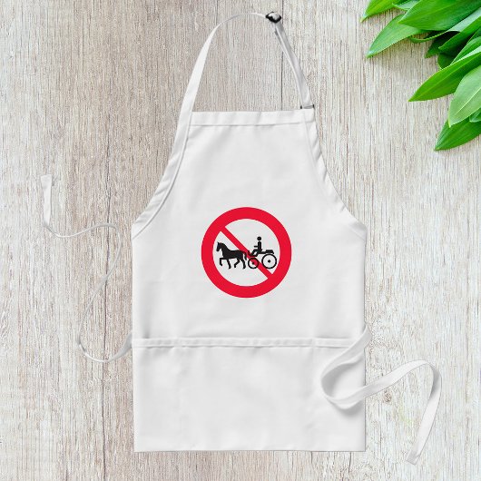 Tablier Panneau Pas de Véhicules Attelés