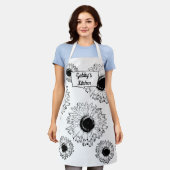 Tablier Panorama à impression intégrale des tournesols noi (Porté)