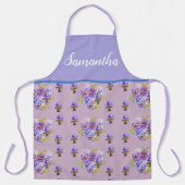 Tablier Panser Floral Shabby Chic Lavande Viola violet (Recto)