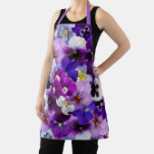 Tablier Pansies Colorées, Jolies Fleurs, (Insitu)