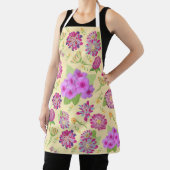 Tablier Pansies Floral Bouquet Apron (Insitu)