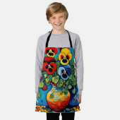 Tablier Pansies mixtes dans vase (Porté)