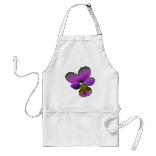 Tablier Pansy Wild Dark Purple Apron