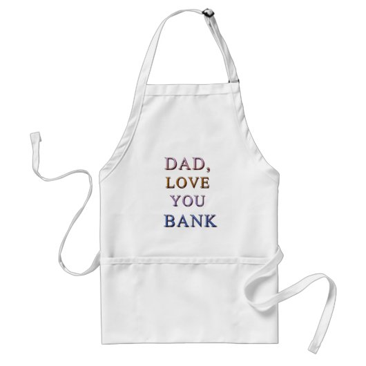 TABLIER PAPA, AIME-TOI BANQUE 1 (Devant)
