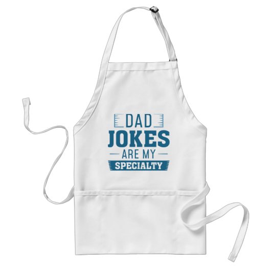 Tablier Papa Blagues Sont Ma Spécialité (Devant)