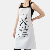 Tablier Papa chef cuisinier barbecue grill Noël anniversai (Insitu)