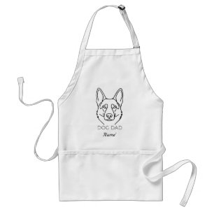 Tablier Papa Chien avec nom personnalisé Papa Chien