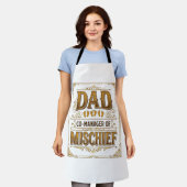 Tablier Papa Co-gérant de la farce Conception de père drôl (Porté)
