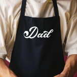 Tablier Papa cool Pas D'Autre Typographie Chef Moderne<br><div class="desc">Célébrez le père unique dans votre vie avec ce tablier papa cool personnalisé avec un script noir rétro qui dit tout,  "Comme pas d'autre".</div>