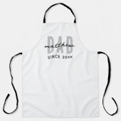 Tablier Papa Depuis 20XX Moderne Simple Preppy (Recto)