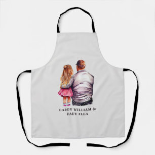 Tablier Papa et fille personnalisés (5)