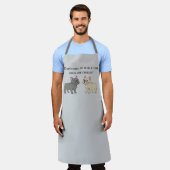 Tablier Papa fait griller pendant que les chiens se détend (Porté)