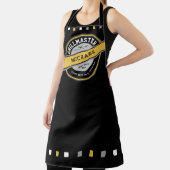 Tablier Papa Grill Master Apron sur Noir (Insitu)