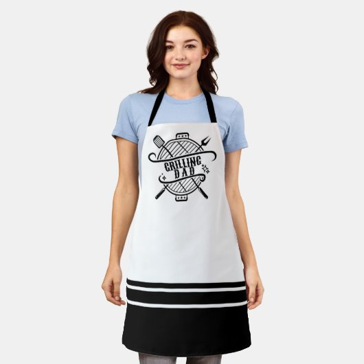 Tablier Papa grillant (Porté)