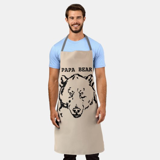 TABLIER PAPA GRIZZLY BEAR PAD APRON (Porté)
