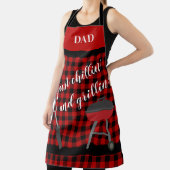 Tablier Papa - Juste Chillin' et Grillin' Buffalo Plaid BQ (Insitu)